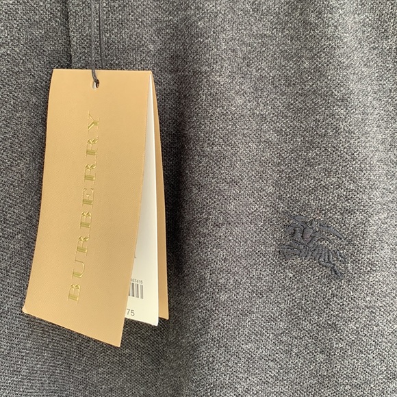 Brand new Burberry Brit Men's Dark Charcoal Cotton Polo Shirt - Picture 3 of 7